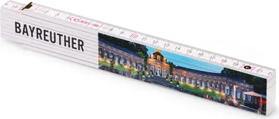 Obrázek produktu pro Metrie | Block 52 Skládací metr, s potiskem Bayreuth - staré město | 2 m