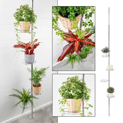 Produktbild von Teleskop Blumenregal Metall Balkon