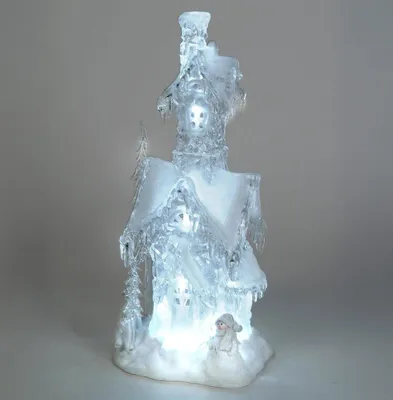 Produktbild von formano LED Winterhaus Acryl 45 cm mit Licht Weihnachtsdeko Haus beleuchtet