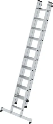 Produktbild von MUNK Stufen-Schiebeleiter mit nivello-Traverse 2-teilig 11+10 Stufen