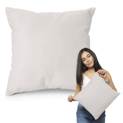 Immagine prodotto di Muralo CUSCINO DECORATIVO 45 cm x 45 cm Cuscino decorativo per divano Cuscino decorativo per letto Colore crema