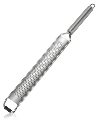 Produktbild von Arendo klassischer Zester aus Edelstahl, Zesterreibe, Reibezester, Reibezuster, Zestenreißer, Handreibe, Küchenreibe, Schutzabdeckung, robust, leichte Reinigung