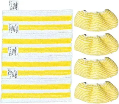 Produktbild von 8-teiliges Set für Easyfix-Handstaubsauger - Ersatz-Mikrofasertuch - Dampfbürsten-Set - Reinigungstuch-Set.