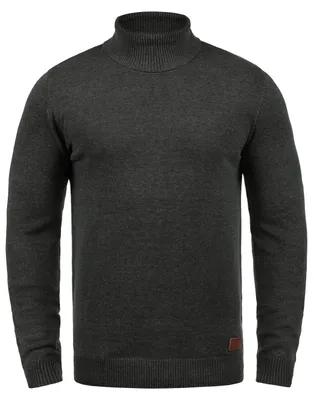 Produktbild von BLEND BHLatif Herren Rollkragenpullover Pullover Strickpullover mit Rollkragen Rippbündchen Baumwollmischung Regular fit
