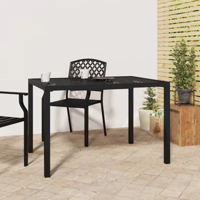Image de Table de jardin design anthracite 110x80x72 cm acier - Tables de jardin 2025 Nouveau2804340 1parcel