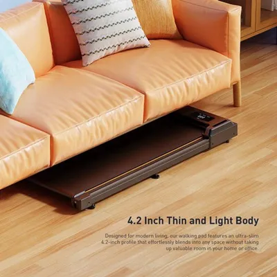 Image de Tapis de course pliable pour la maison, équipé d'un moteur de 2,5 chevaux et d'une vitesse allant jusqu'à 6 km/h