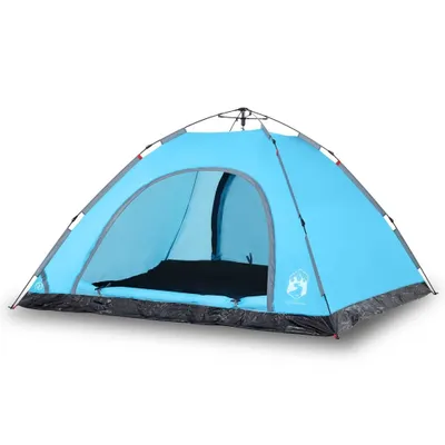 Image de vidaXL Tente de camping 5 personnes bleue Quick Release