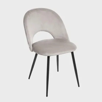 Produktbild von HOMLA TERCIO velour beige Stuhl 47x55x77cm