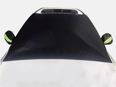 Obrázek produktu pro Automatická clona na čelní sklo, ochrana proti UV záření, ochrana v zimě i v létě, ochrana proti dešti, autozáclona (210 x 125 cm)