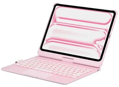 Zdjęcie produktu dla Etui Typecase Flexbook Touch             Z Klawiaturą Do Ipad Pro 11" 2024/2025 Jasno Różowy