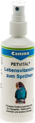 Produktbild von 100 ml Canina Petvital Lebensvitamine für Vögel