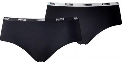 Produktbild von Puma - "Hipster" Slips für Damen(2er-Pack) PP921 (XS) (Schwarz)