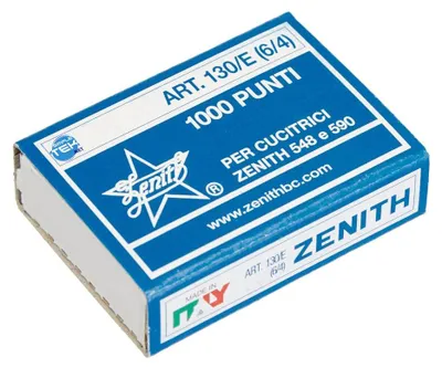 Immagine prodotto di 1000 X Punti Metallici Per Spillatrici Cucitrici Zenith 548 590 130/e 6/4