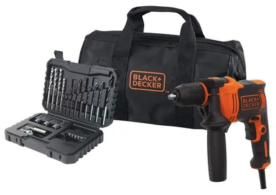 Produktbild von Black & Decker BEH710SA32-QS, Handbohrmaschine, 2800 RPM, 2 cm, 1,3 cm, 1,3 cm, 47600 BPM