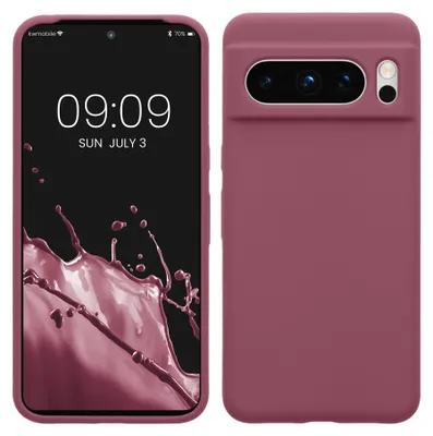 Produktbild von kwmobile Handyhülle für Google Pixel 8 Pro Hülle, für Pixel 8 Pro Case - Hülle Silikon - kabelloses Laden - Orchidee Violett