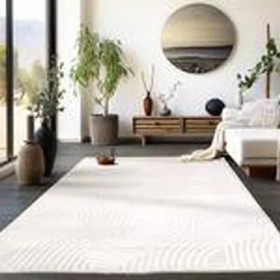 Obrázek produktu pro Homebyhome Boho Koberec do Obývacího Pokoje Moderní Skandinávský Styl Jednobarevný Design Koberec do Ložnice, Velikost: 120x170 cm