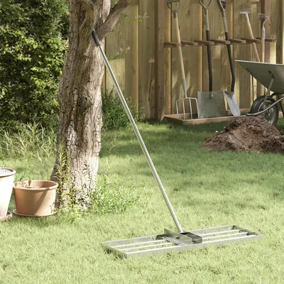 Produktbild von vidaXL Garten Nivellierrechen Silber 75 x 25 x 6 cm Edelstahl