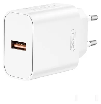 Produktbild von XO CE33 Schnellladegerät 18?W QC, 1× USB-A, Weiß