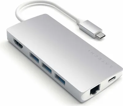 Image de Satechi ST-TCMA2S station d'accueil USB 3.2 Gen 1 (3.1 Gen 1) Type-C Argent