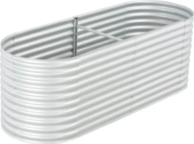 Obrázek produktu pro Vyvýšený záhon 240 x 80 x 81 cm pozinkovaná ocel stříbrný