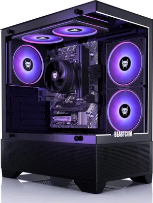 Immagine prodotto di BEASTCOM Q3 | Essential Gaming | AMD Ryzen 5 4X4.20GHz | 4K Vega 11 core graphics | 8GB RAM | 512GB SSD | HDMI | WiFi | Windows 11 Pro