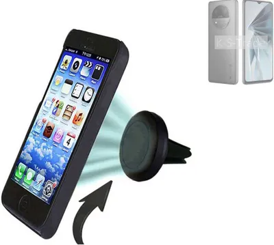 Produktbild von K-S-Trade Kompatibel mit ZTE Extress 50 Auto Handy Halterung KFZ Halter Lüftungsgitterhalterung Air Vent mount Smartphone Halter