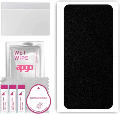 Produktbild von apgo Rückseite Schutzfolie, Skin, kompatibel mit Oppo Find X, Hinten Displayschutzfolie aus Vinylfolie, kratzfest, einfache Montage - Mattschwarz