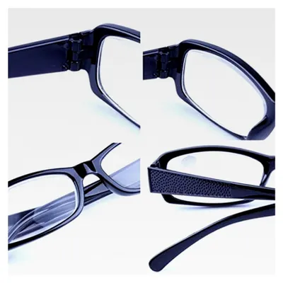 Produktbild von Uni Rechteckige Lesebrille - Bequeme Lesebrille mit Etui 4.0 4.5 5.0 5.5 6.0