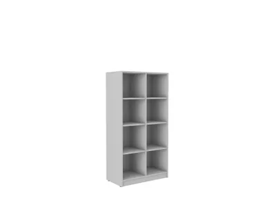 Produktbild von Bücherregal MALEX I 80 cm – Offenes Standregal mit Fächern, Stauraummöbel für Büro, Wohnzimmer - Grau
