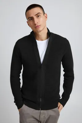 Produktbild von SOLID SDNicklas Herren Strickjacke Cardigan Feinstrick mit hochabschließendem Kragen aus 100% Baumwolle