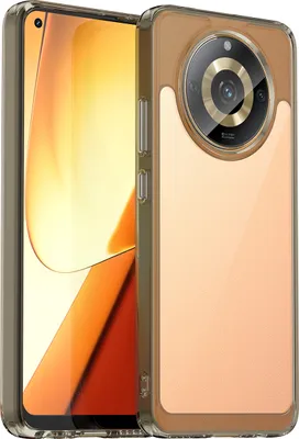Produktbild von Schutzhülle für Realme11 5G Klar Rückseite Stoßfeste TPU Silikon Bumper Hülle Grau
