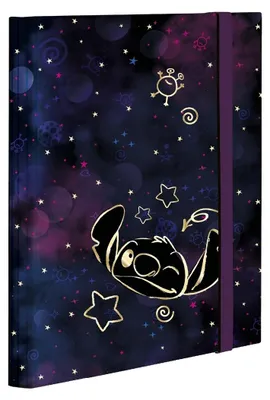 Image de Pochette A4 avec élastique Disney Gold Stitch - PATIO
