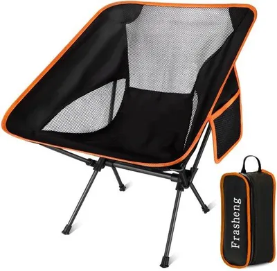 Produktbild von Faltbarer Campingstuhl, leicht und tragbar, Strandstuhl mit Tragetasche, maximale Belastbarkeit 150 kg, ideal für den Einsatz im Freien, für Picknicks, am Strand und im Garten