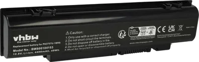 Produktbild von vhbw Akku Ersatz für Toshiba PA3757U-1BRS, PABAS213 für Notebook (4400 mAh, 10,8 V, Li-Ion)