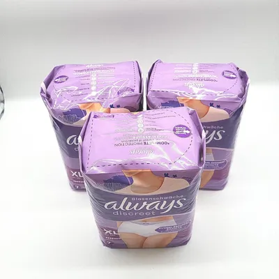 Zdjęcie produktu dla Always Discreet Jednorazowe wkładki XL Białe Wysoka chłonność Opakowanie 6 sztuk