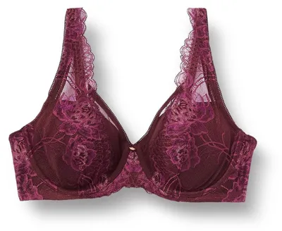 Produktbild von Triumph Wild Peony Florale WP, Farbe: Claret 95/7291, Größe: 85F Bügel-BH mit Einlage