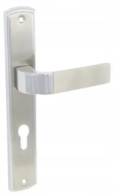 Image de Alubrass Poignée de porte extérieure nickel chromé 40mm
