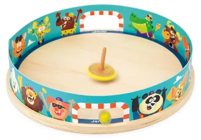 Obrázek produktu pro Janod Applepop - dřevěná spinning top aréna pro děti a dovednostní hra