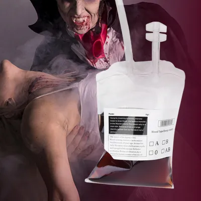 Obrázok produktu pre 350ml Halloweenská nádoba na krvný nápoj Pitná taška na pitie Balenie na pitie ovocnej šťavy