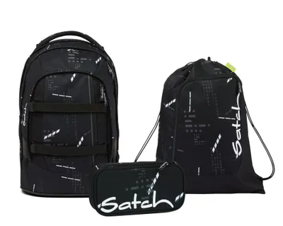 Produktbild von Satch Schulrucksack-Set PACK Ninja Matrix, Mäppchen + Sportbeutel