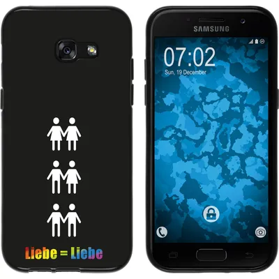 Produktbild von PhoneNatic Case kompatibel mit Samsung Galaxy A7 (2017) Silikon-Hülle pride Wörter M2