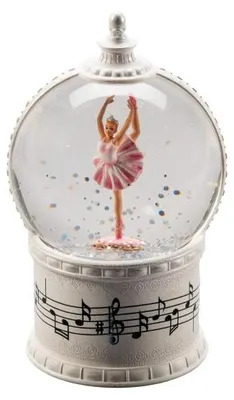 Productafbeelding van Sneeuwlantaarn ballerina 17x10.8cm led antiekwit Konstsmide
