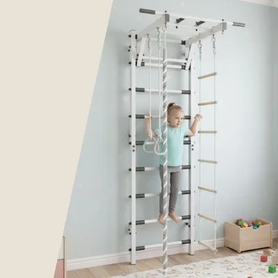 Produktbild von Sprossenwand Weißer Gymnastikleiter Trick Set für Kinder & Erwachsene