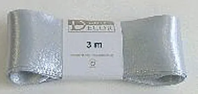 Produktbild von Goldina® 1172040051003 Doppelsatinband - 40 mm x 3 m, silber
