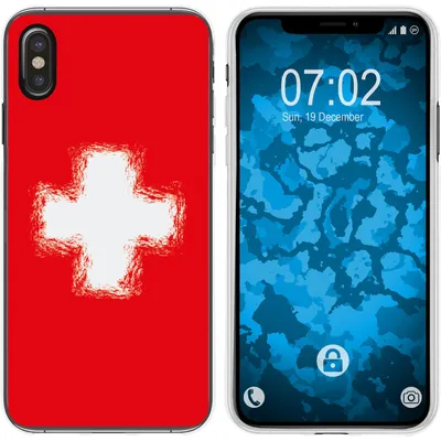 Produktbild von PhoneNatic Case kompatibel mit Apple iPhone Xs Max Silikon-Hülle WM Schweiz M10