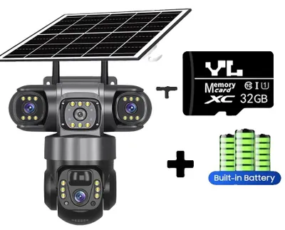 Zdjęcie produktu dla Kamera solarna z Wi-Fi, rozdzielczość 15 MP, tryb noktowizyjny, karta 32 GB