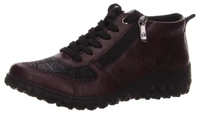Zdjęcie produktu dla Rieker damskie buty za kostkę Flower jeżynowo-czerwono-fioletowo-czarne, Kolor:niebieski, Rozmiar UE:40