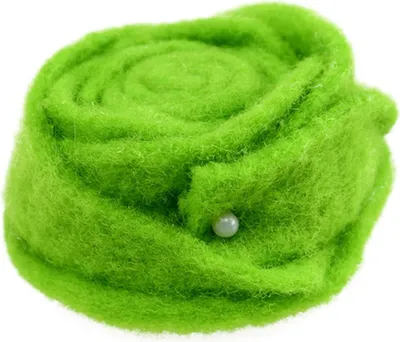 Produktbild von Filzblume mit Deko-Perle für Bastel- und Dekoideen, 9 Stück