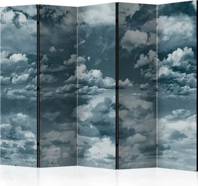 Zdjęcie produktu dla Akustyczna ścianka działowa niebo ekran fotograficzny 225x172 cm drukowany po obu stronach na włókninie płóciennej Akustyczna piankowa ścianka działowa hiszpańska ściana ekran prywatności domowe biuro abstrakcyjne chmury natura c-C-0256-z-c