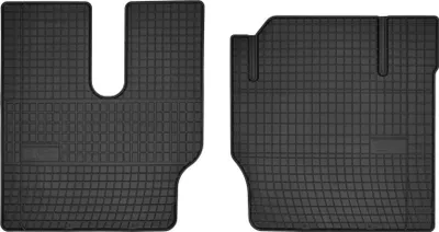 Produktbild von Gummi-Fußmatten Vorne für MAN F90 1994- – 2-tlg, Schwarz, passgenau